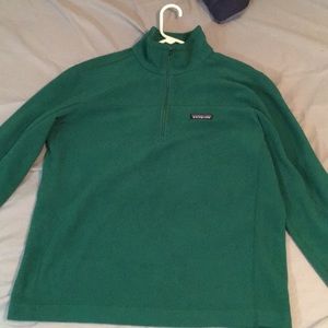 Green Patagonia Fleece Men’s small. Like new.